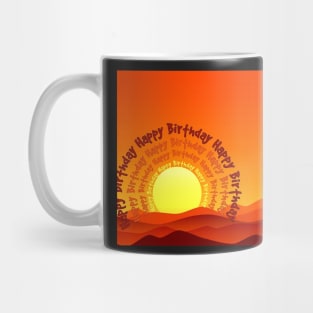 Happy Birthday Sunrise Mug